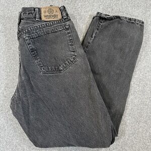Wrangler Authentics Black Jeans Womens 30x30 Relaxed Straight Leg‎ Denim Y2K